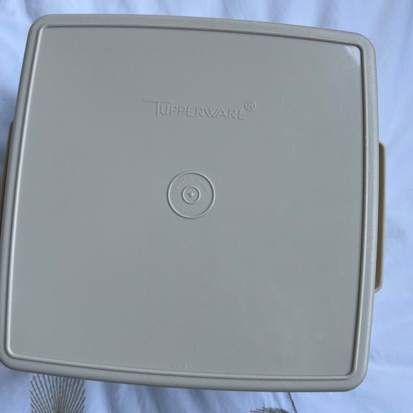 Tupperware Stackable Square Storage Containers Carrier Handle Trays Set 2 Blue - Picture 8 of 11